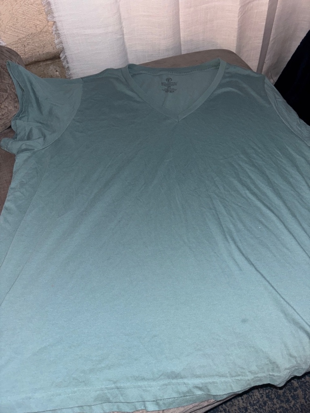 torrid V-Neck Short Sleeve Tee in Seafoam